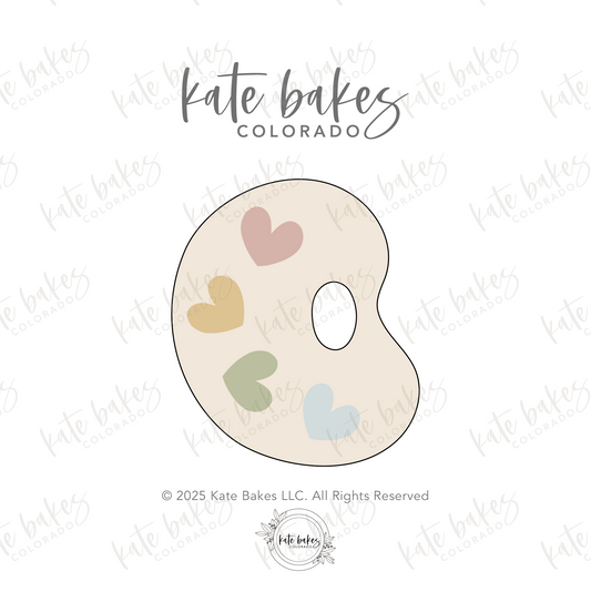 Artist Palette Cookie Cutter