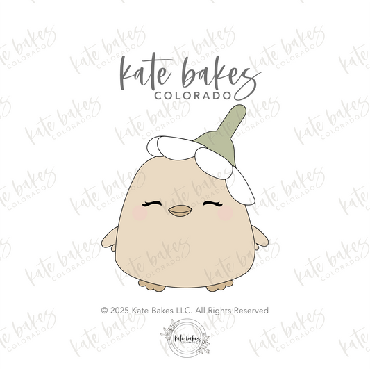 Chick No.2 with Flower Cookie Cutter