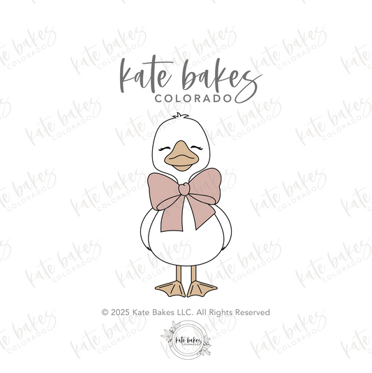 Silly Goose with Bow Cookie Cutter