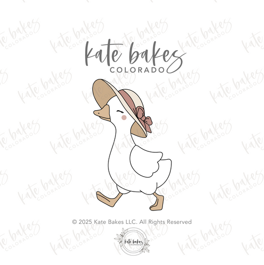 Silly Goose with Hat Cookie Cutter