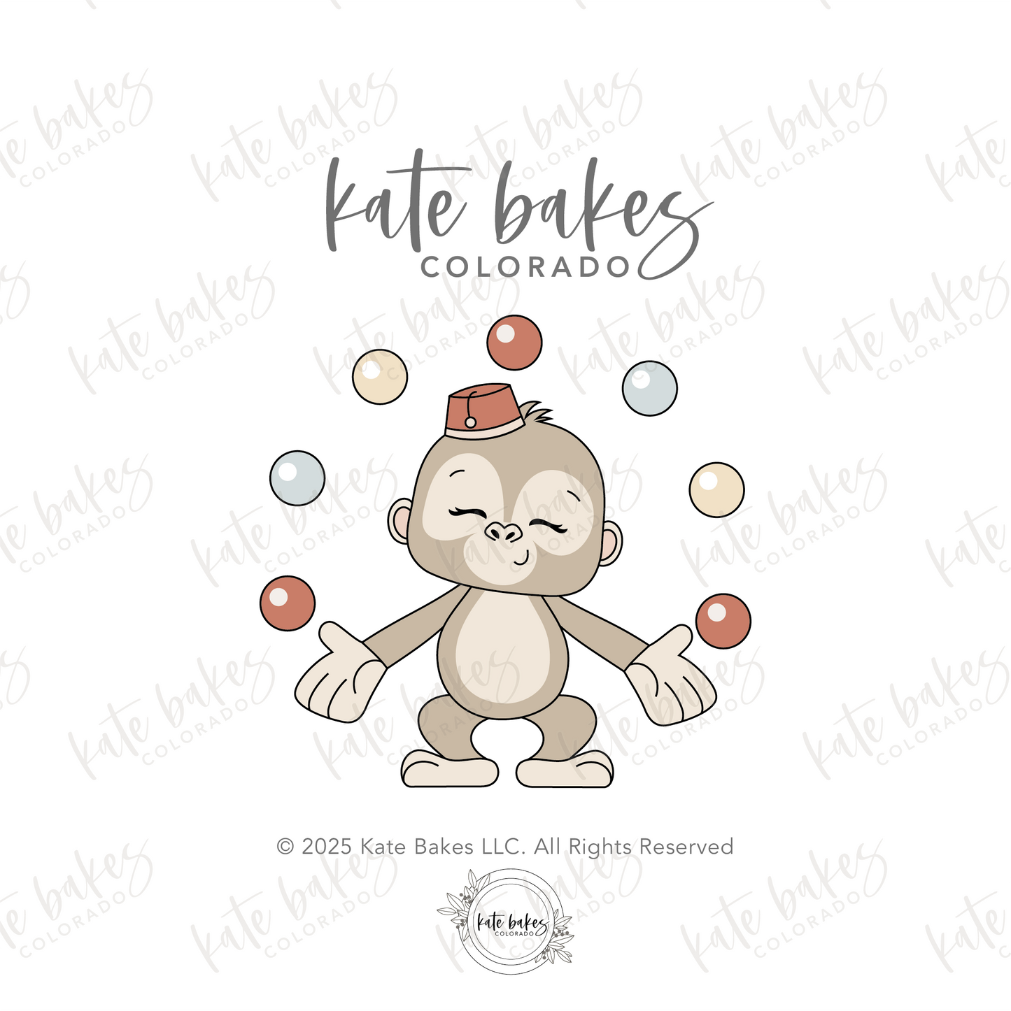Monkey Juggling Cookie Cutter
