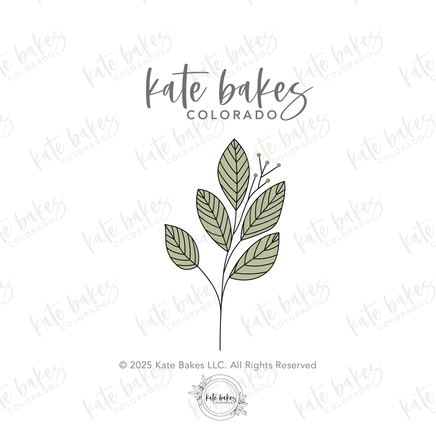 Greenery with Stem Cookie Cutter