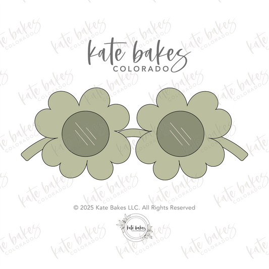 Shamrock Glasses Cookie Cutter