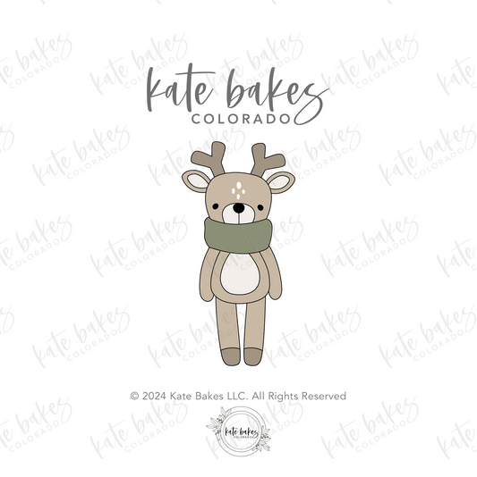 Tall Boho Reindeer Cookie Cutter