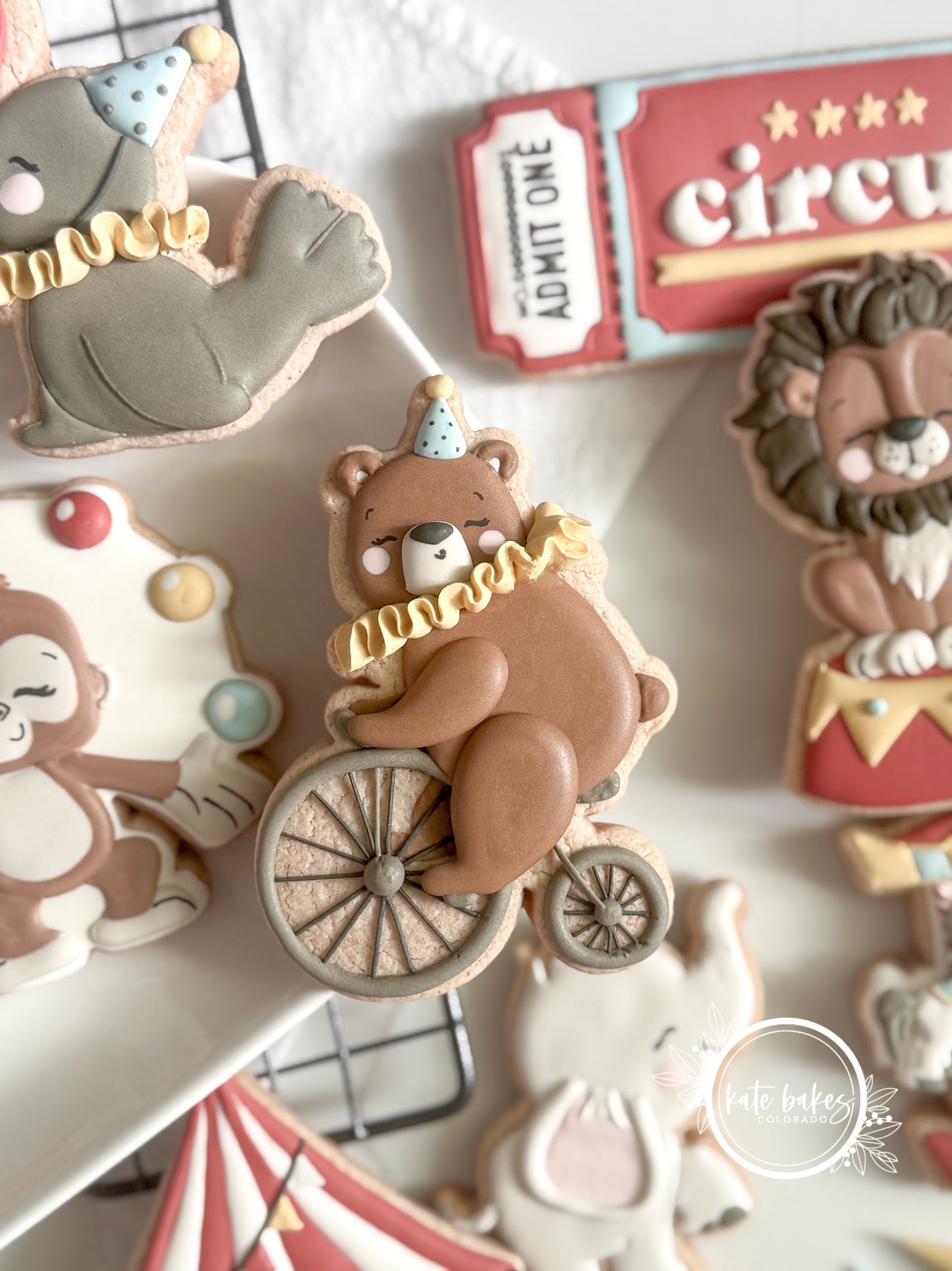 Bear on Bicycle Cookie Cutter