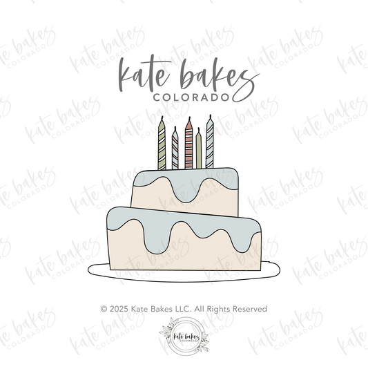 Birthday Cake No.2 Cookie Cutter