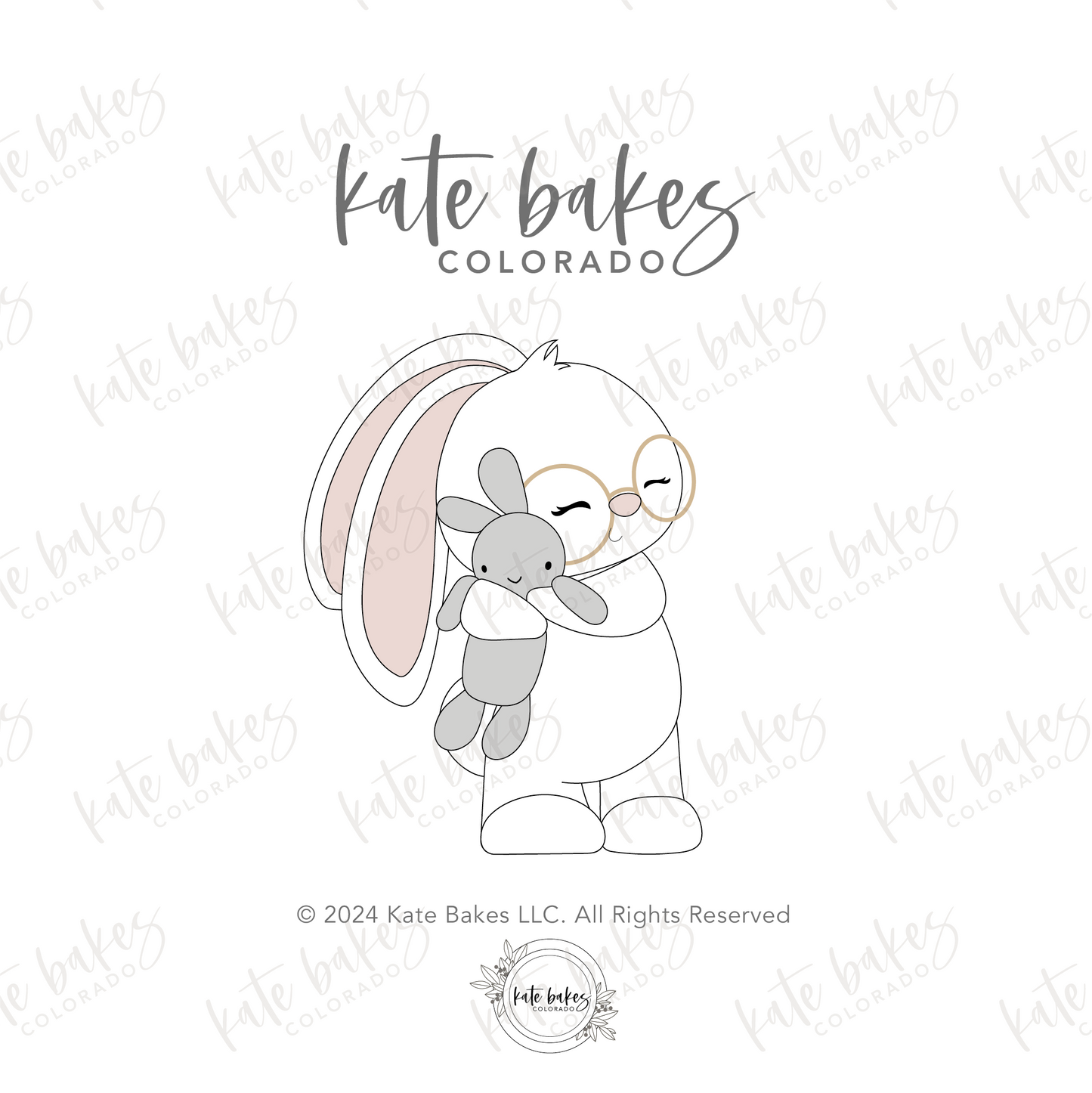 Bunny Holding Stuffy Cookie Cutter