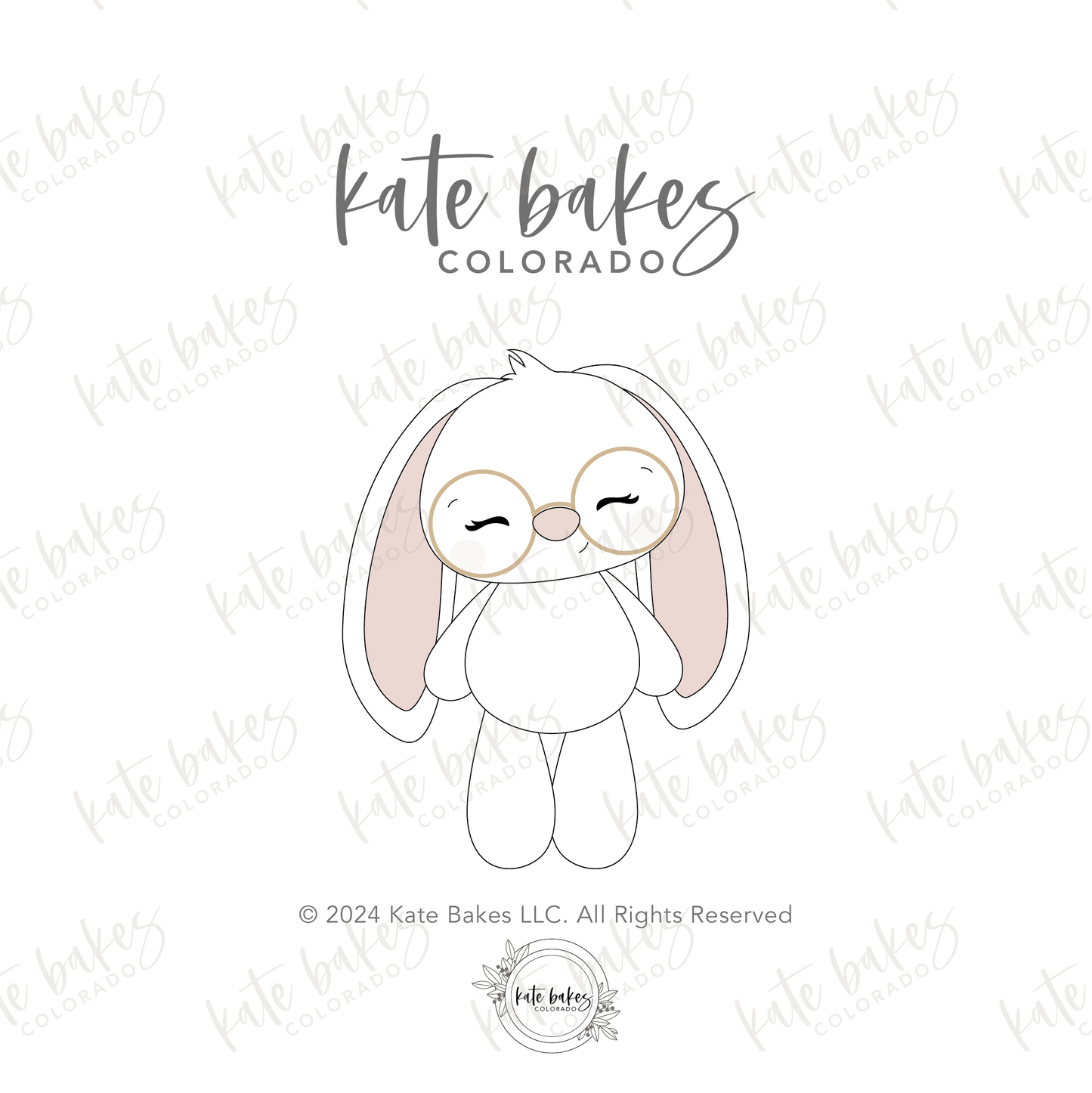 Full Body Bunny Floppy Ears Cookie Cutter