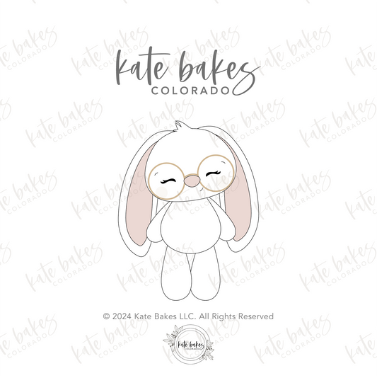 Full Body Bunny Floppy Ears Cookie Cutter