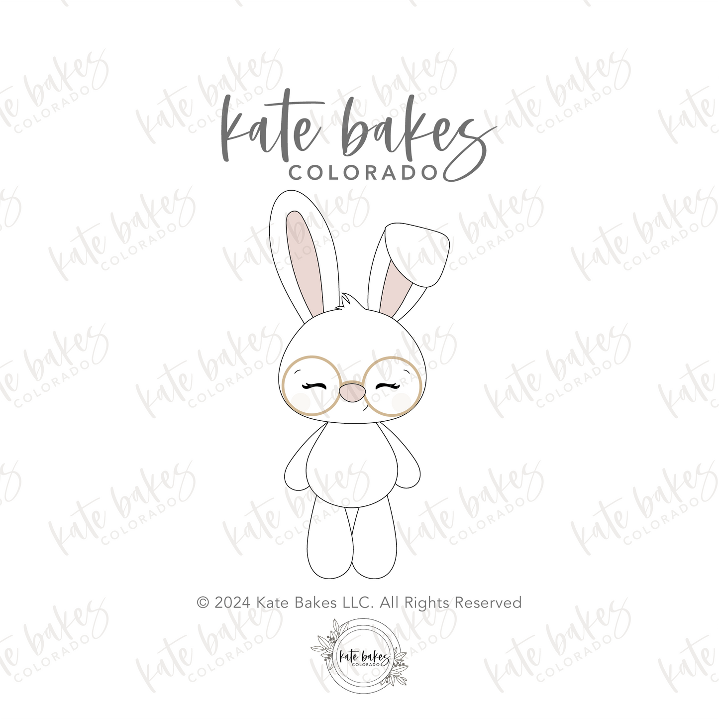 Full Body Bunny Tall Ears Cookie Cutter