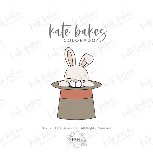 Bunny in Hat Cookie Cutter