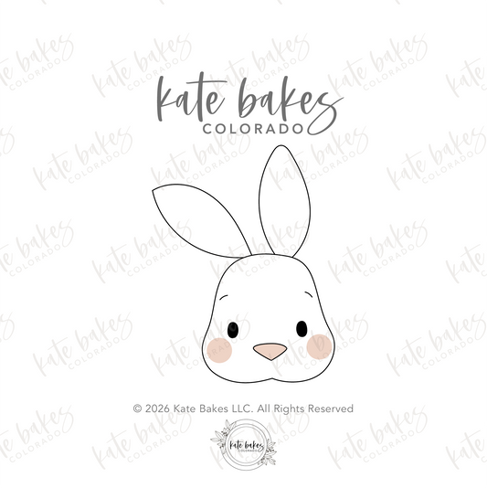 Emporte-pièce en forme de visage de lapin