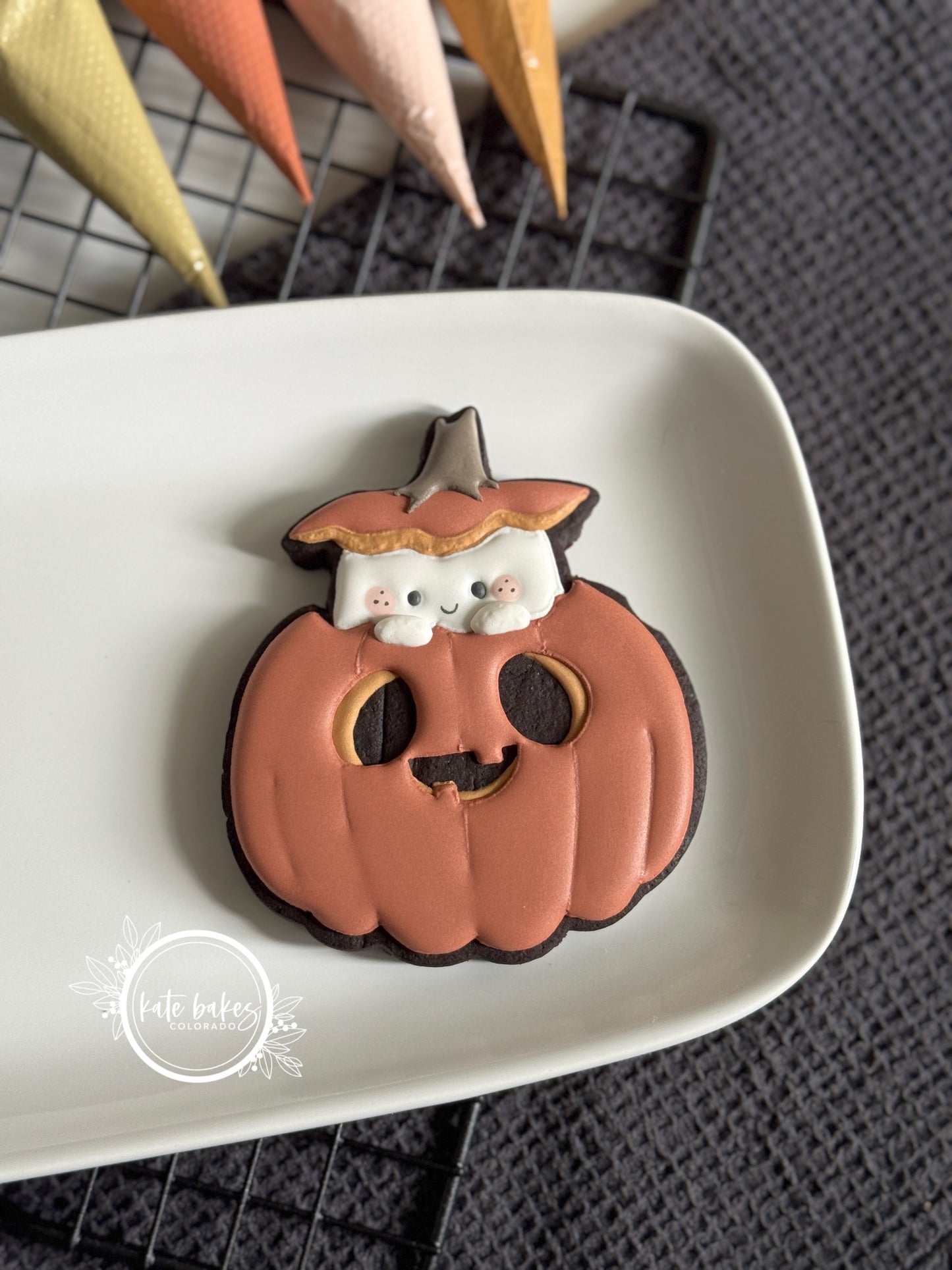 Ghost No. 2 in Pumpkin Cookie Cutter