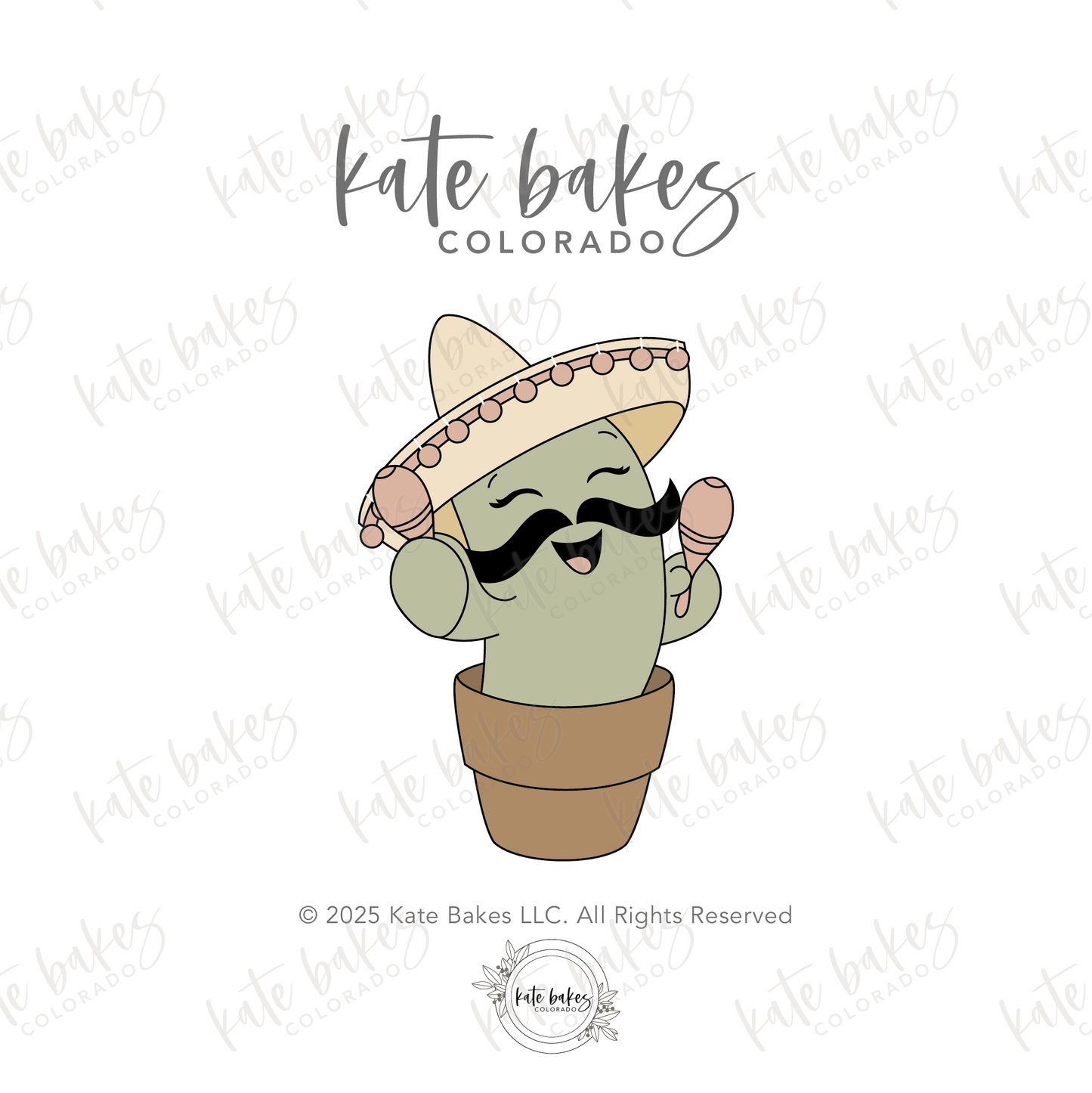 Cactus with Maracas Cookie Cutter