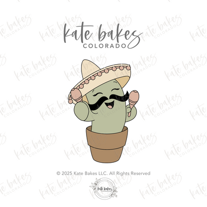 Cactus with Maracas Cookie Cutter