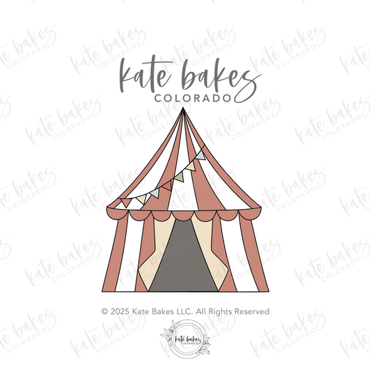 Circus Tent Cookie Cutter