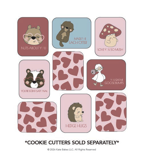 Vintage Paper Valentine Cookie Template- COMPLETE COLLECTION