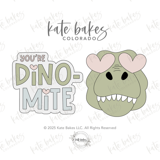 Dino-mite Plaque & T-Rex Cookie Cutter (SET OF 2)