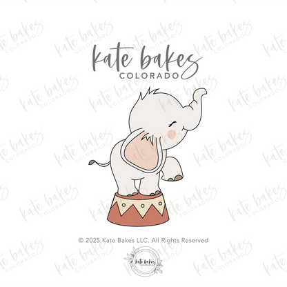 Elephant on Stand Cookie Cutter