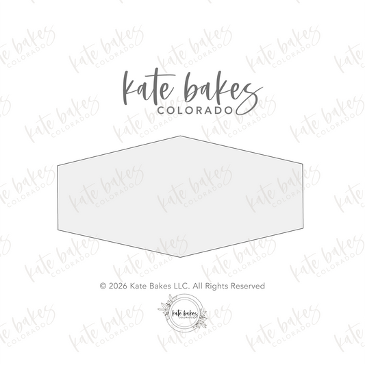 Elongated Hexagon Cookie Cutter