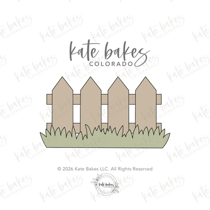 Fence with Grass Cookie Cutter