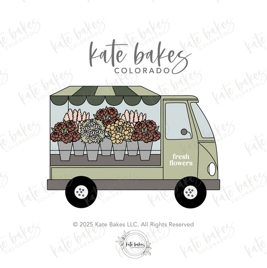 Flower Truck Cookie Cutter