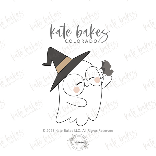 Witch Ghost No. 2 with Bat Cookie Cutter