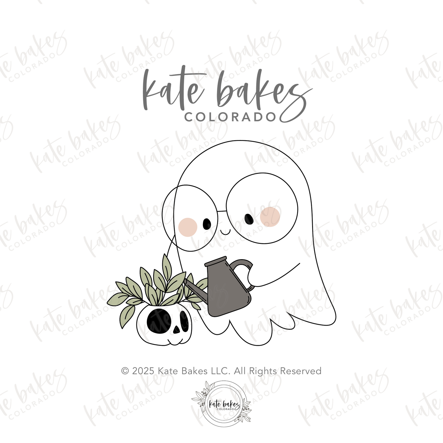 Ghost No. 2 Watering Plant Cookie Cutter