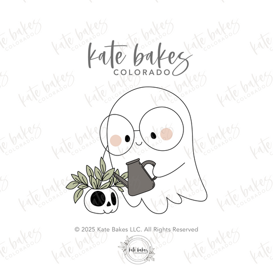 Ghost No. 2 Watering Plant Cookie Cutter