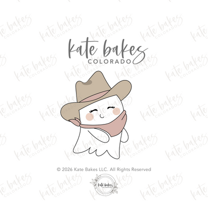 Cowboy Ghost No.3 Cookie Cutter