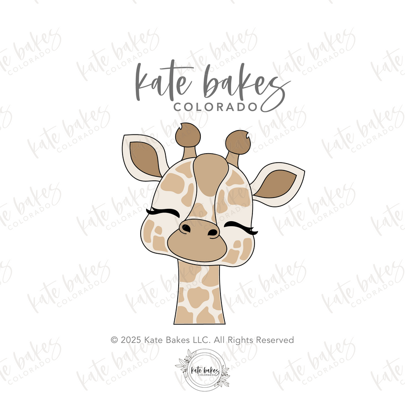 Giraffe Face Cookie Cutter – Kate Bakes CO
