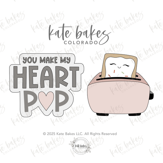 Toaster and Pop Tart Cookie Cutter (SET OF 2)