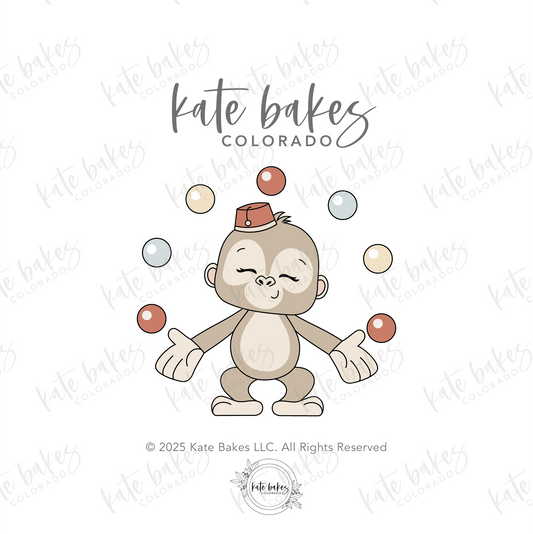 Monkey Juggling Cookie Cutter