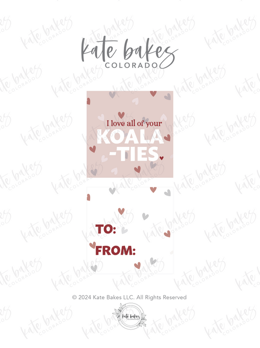 Etiqueta electrónica Love Your Koala-ties para el día de San Valentín