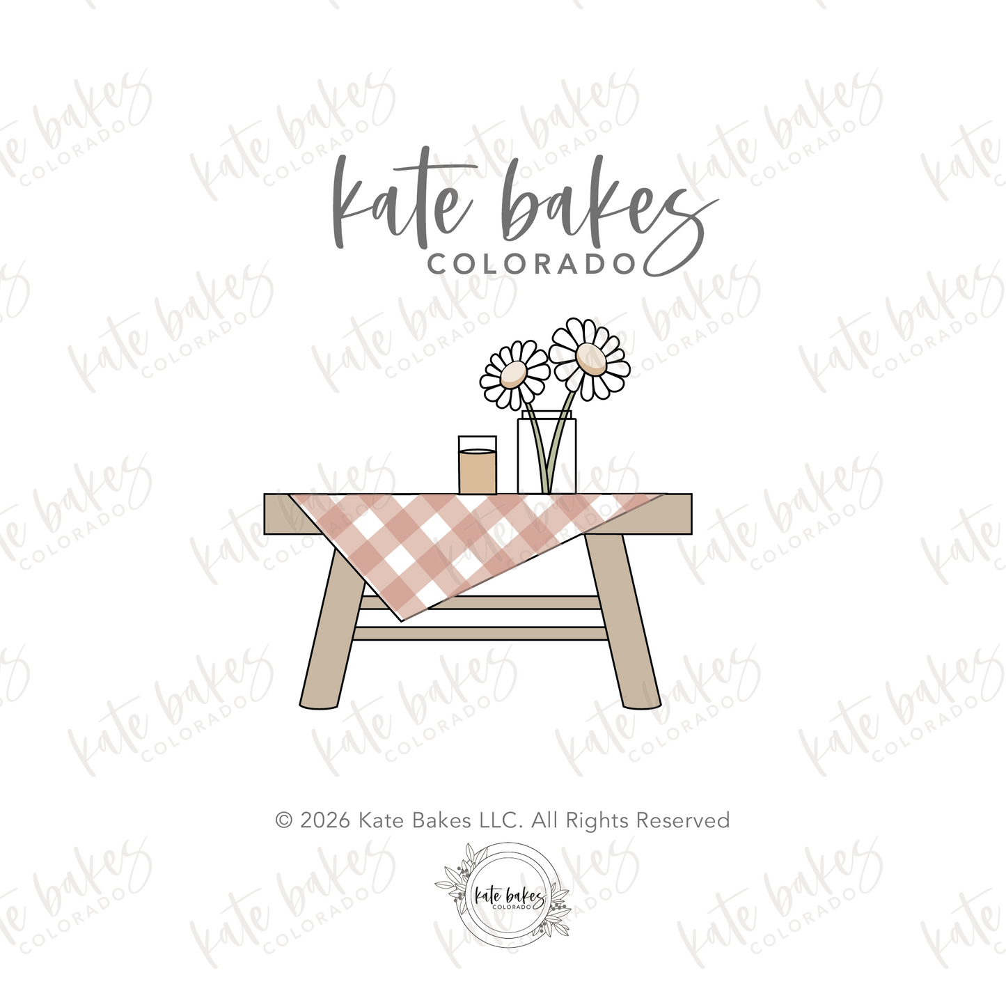Picnic Table Cookie Cutter