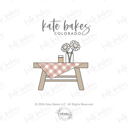 Picnic Table Cookie Cutter