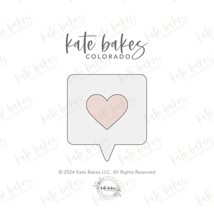 Plaque with Heart Cookie Cutter