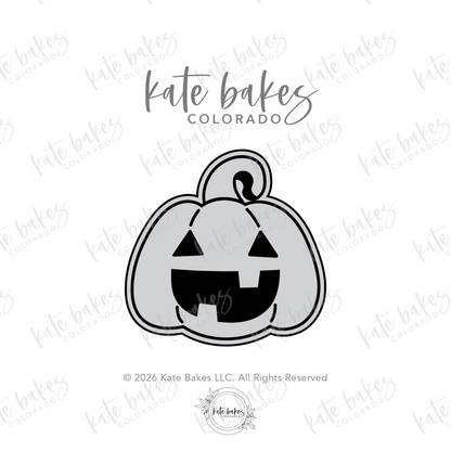 Pumpkin No.3 Cookie Stamp + Cutter