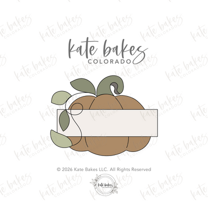 Pumpkin Plaque Cookie Cutter
