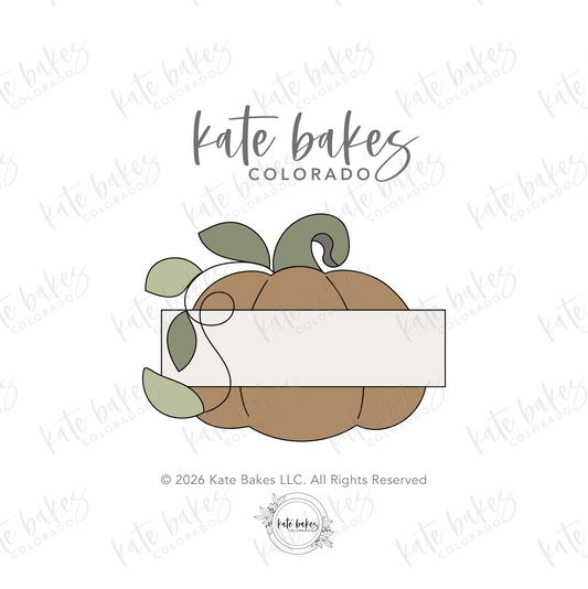 Pumpkin Plaque Cookie Cutter