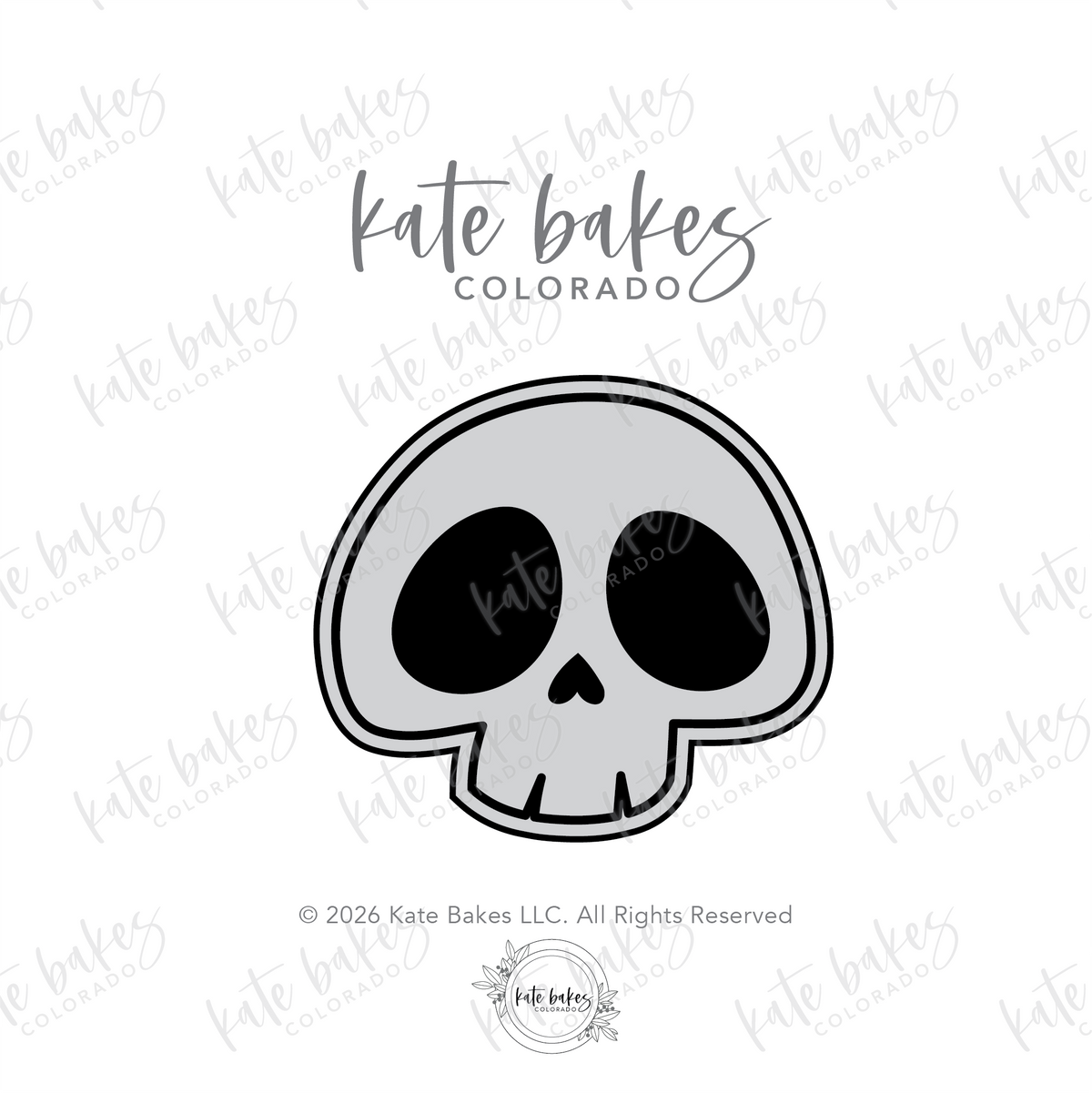 Skull Cookie Stamp + Cutter