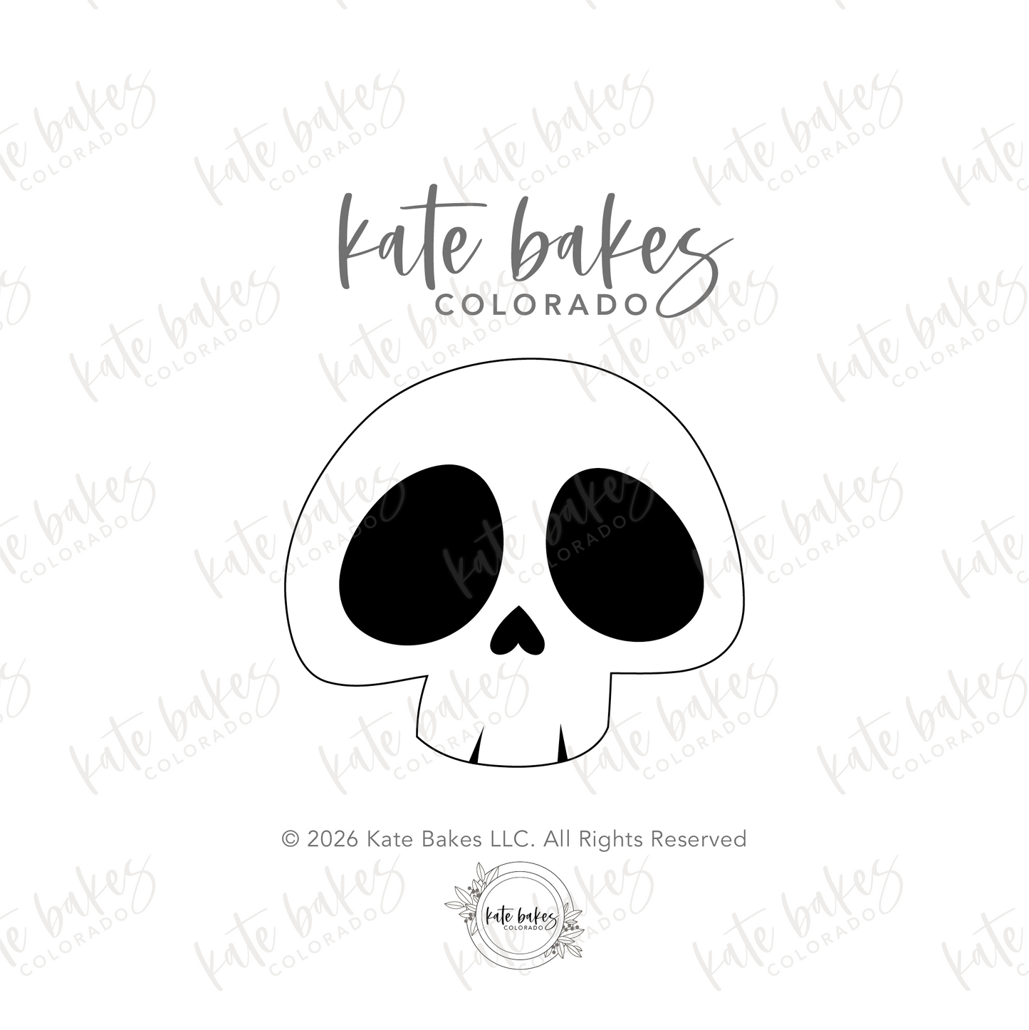 Skull No.2 Cookie Cutter