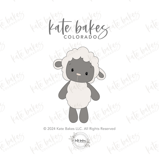 Boho Lamb Cookie Cutter