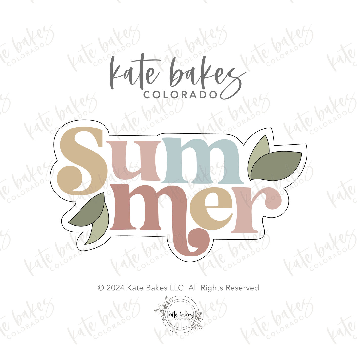 Summer Plaque Cookie Cutter