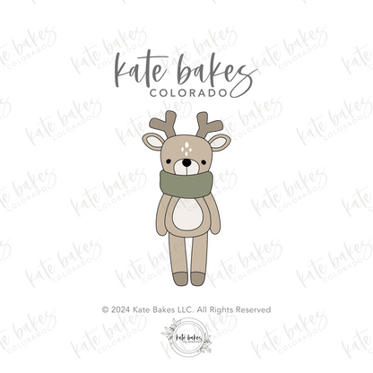 Tall Boho Reindeer Cookie Cutter