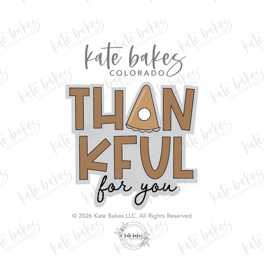 Thankful Plaque Cookie Cutter