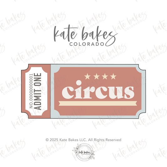 Ticket Cookie Cutter
