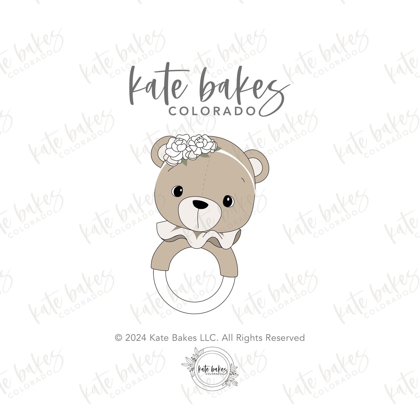 Bear Baby Rattle Cookie Cutter