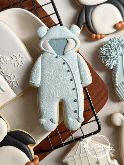 Onesie with Bear Ears Cookie Cutter