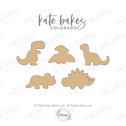 Dino Nuggets Cookie Cutter (SET OF 5 MINIS)